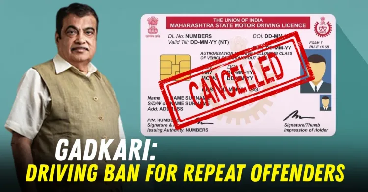 nitin gadkari driving license points system suspension featured