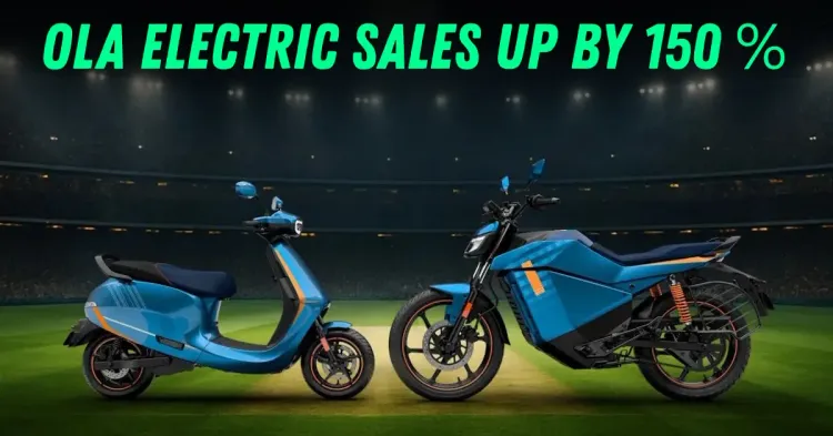 ola electric sales 150 percent increase featured