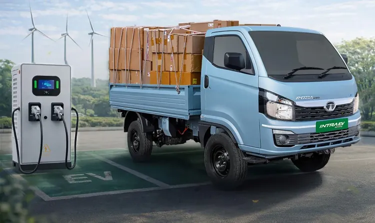 tata intra ev 1 ton electric pick up truck launched