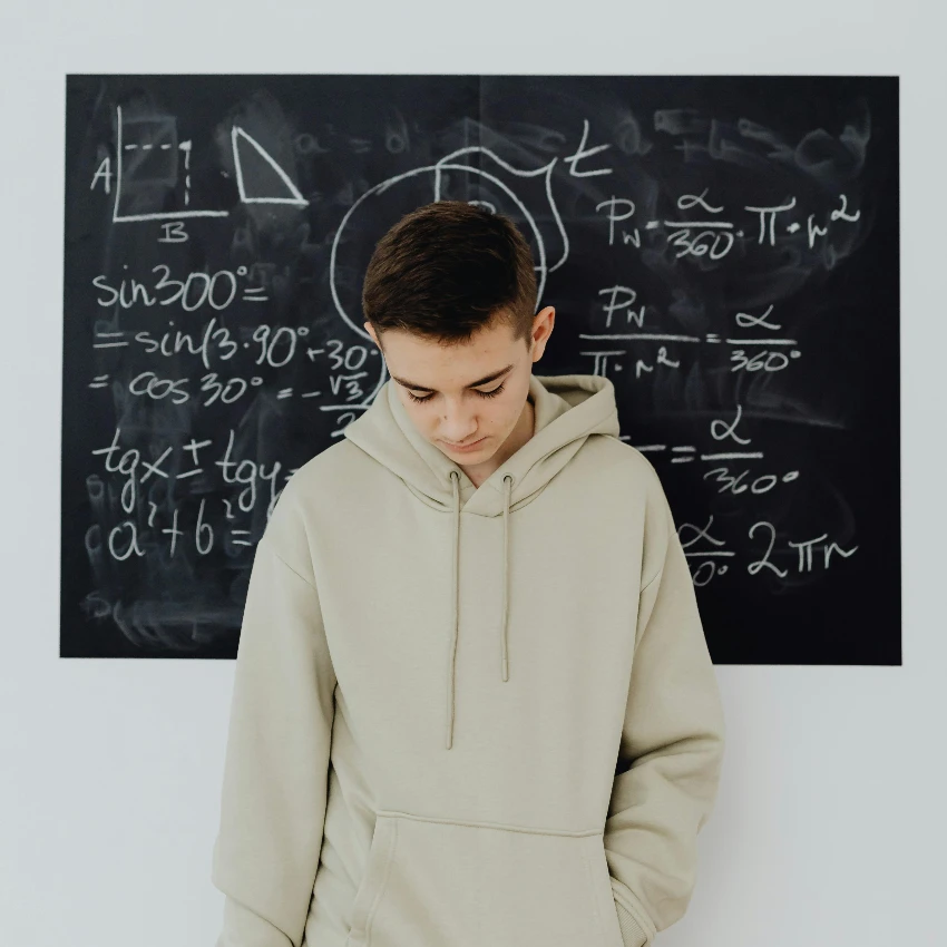 boy confused by what he's learning at school