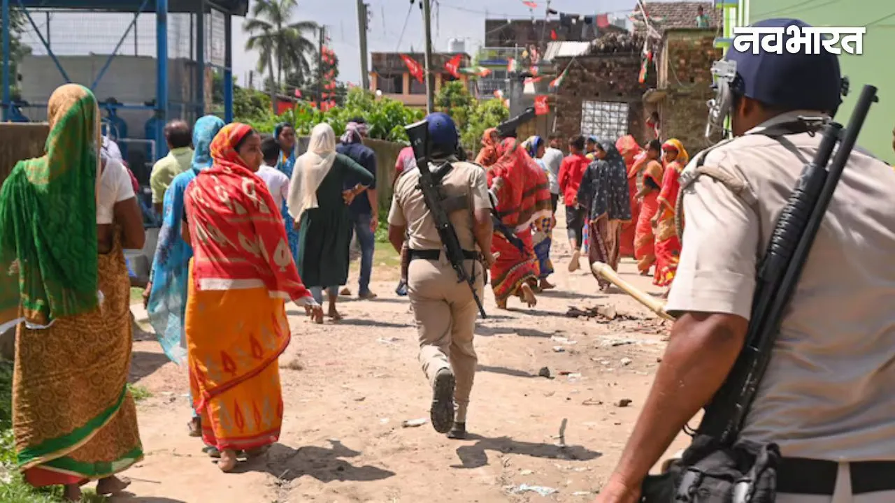 Picture taken during the violence in 2023 Panchayat elections, (Source- Social Media