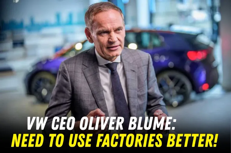 volkswagen ceo oliver blume factory capacity utilization