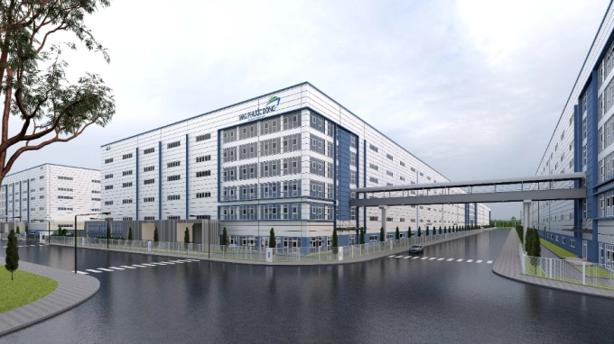 High-rise factory complex under development at Phuoc Dong Industrial Park. Photo courtesy of IMG Phuoc Dong JSC