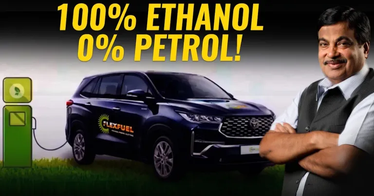 Gadkari 100 per cent ethanol