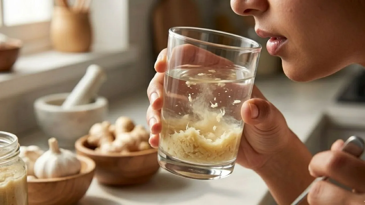 Adrak Lehsun Paste Milawat Test (Water Test) Checking Purity by Mixing Paste in Water