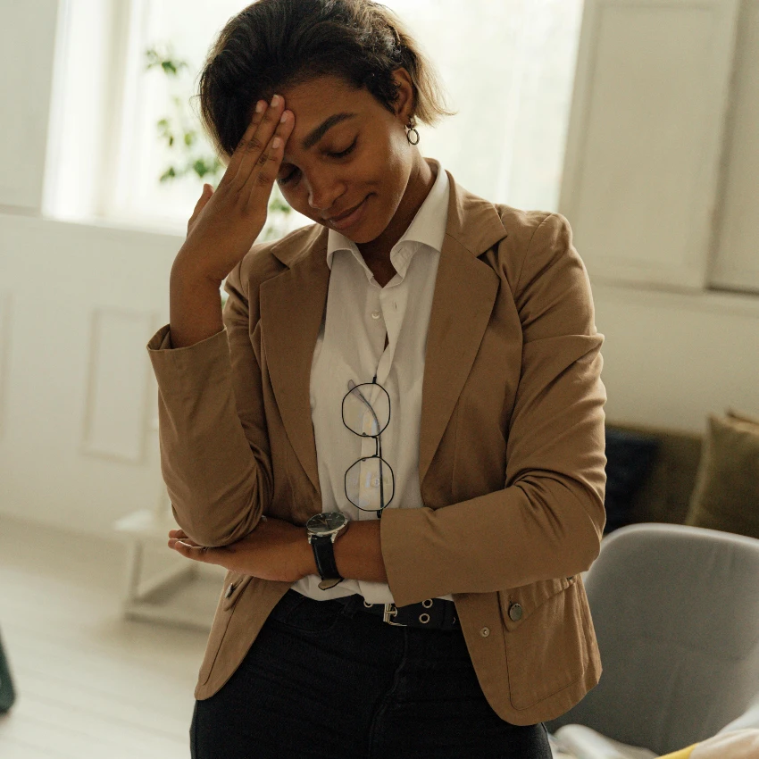 school administrator frustrated with the lack of funds she has to work with