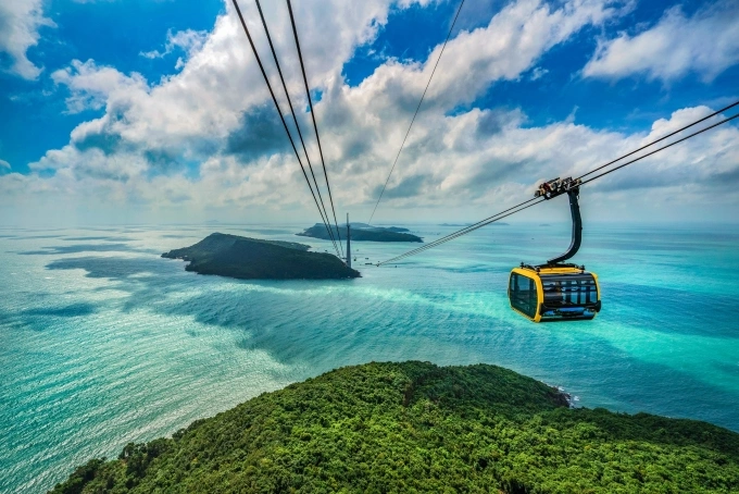Hon Thom Cable Car, Phu Quoc. Photo courtesy of Sun Group