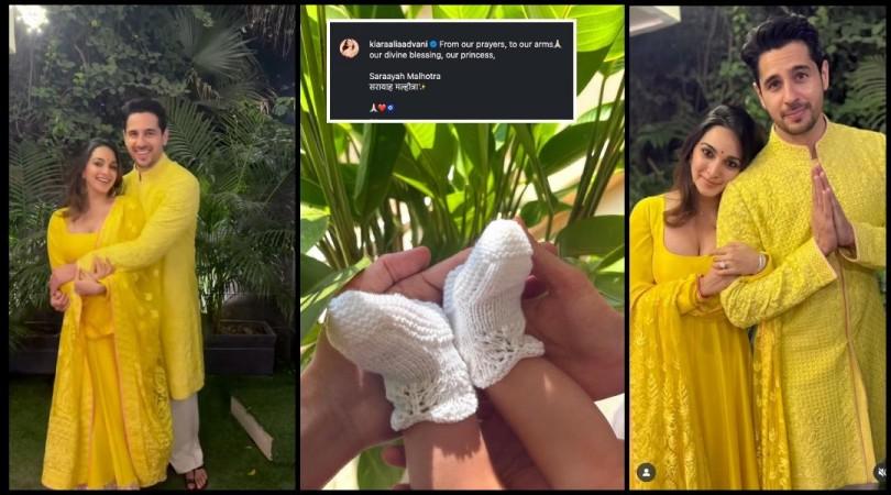 Welcome Saraayah Malhotra: Kiara Advani - Sidharth Malhotra reveal their daughter's name after six months; here's what it means