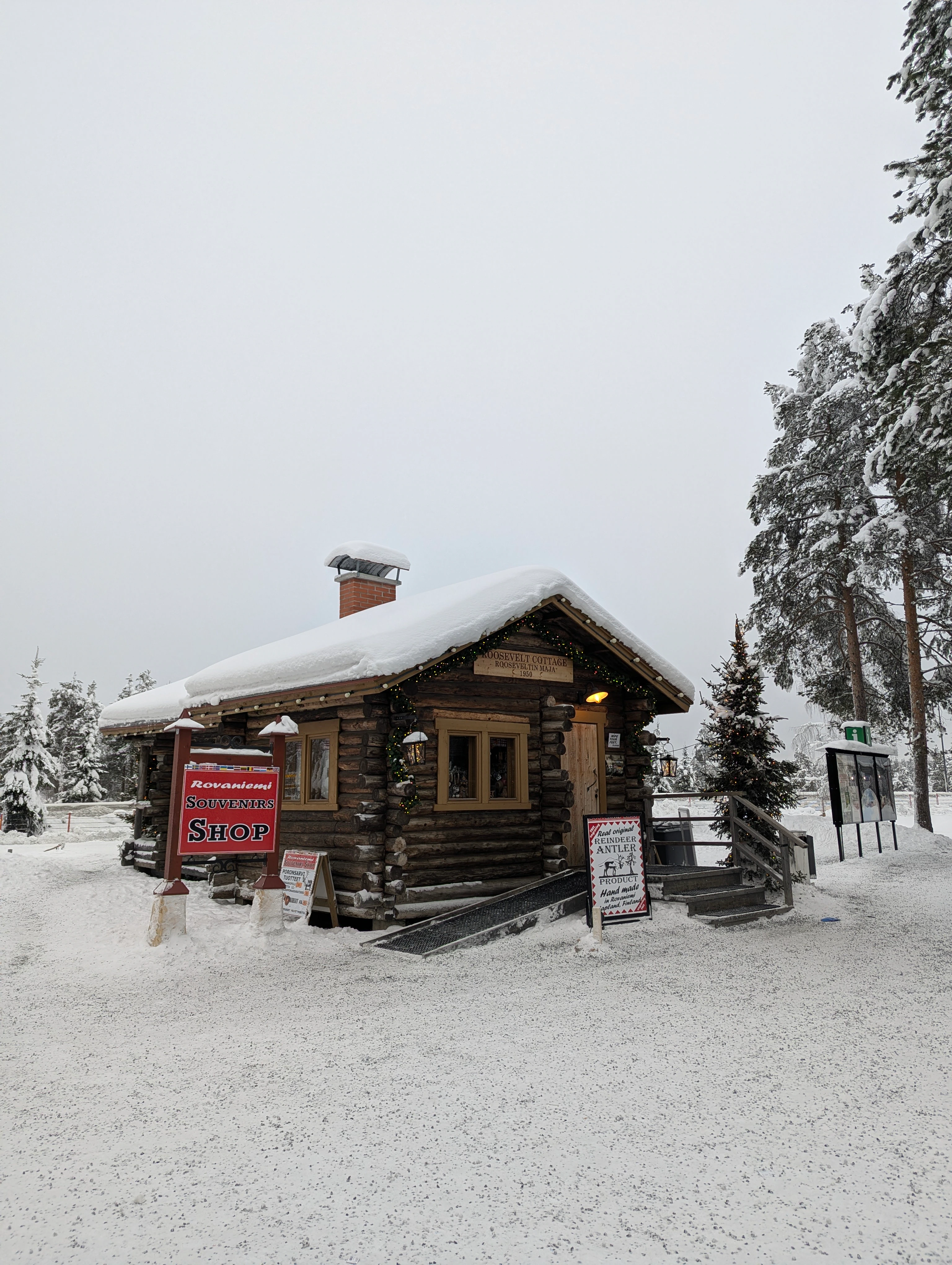The log cabin that Eleanor Roosevelt visited. Photo: Author The log cabin that Eleanor Roosevelt visited. Photo: Author