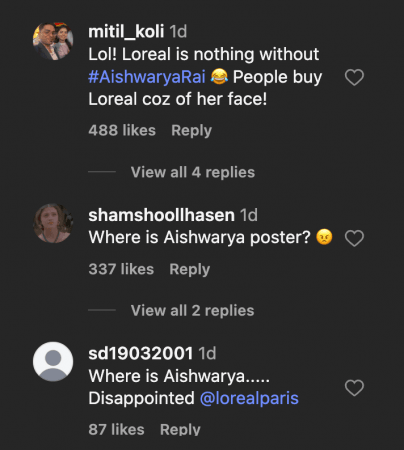 'You can't replace OG': Fans upset as Aishwarya Rai Bachchan's poster missing from L'Oréal Paris Cannes campaign; Alia Bhatt makes stylish arrival at French Riviera 'You can't replace OG': Fans upset as Aishwarya Rai Bachchan's poster missing from L'Oréal Paris Cannes campaign; Alia Bhatt makes stylish arrival at French Riviera