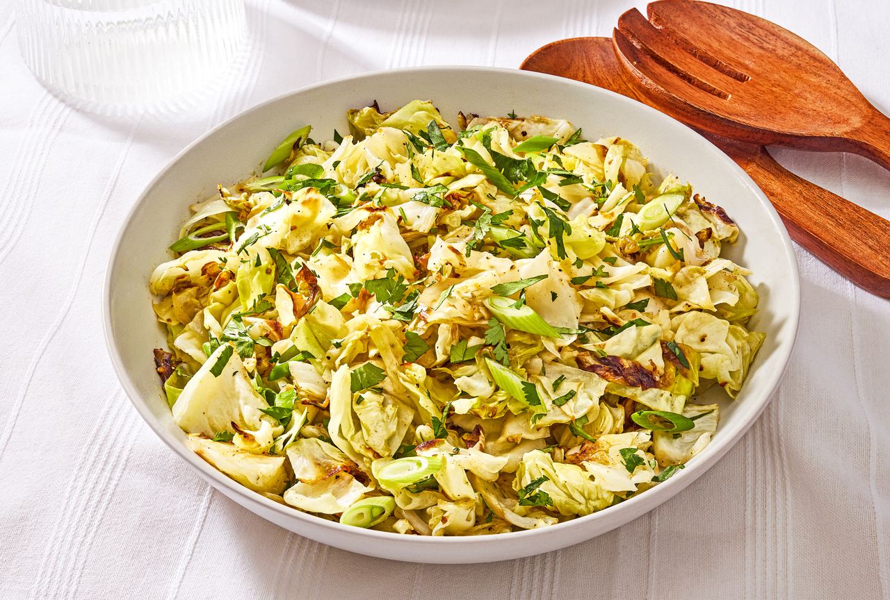 an image of the Roasted Cabbage Salad with Citrus Vinaigrette Credit: Ali Redmond