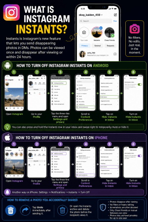 How to turn off Instagram's new Instants feature and remove photos you shared