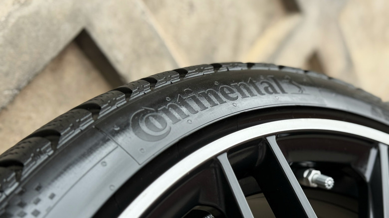 Continental logo on tire