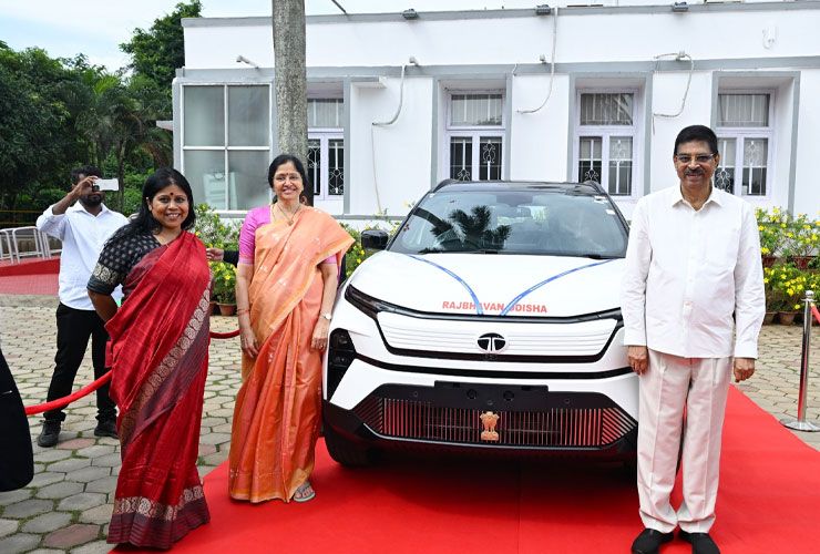 odisha governor adds tata harrier ev to official fleet