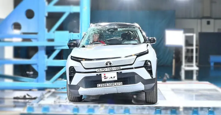 tata harrier ev crash test bncap