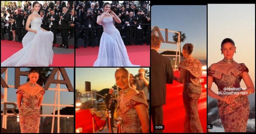 Cannes 2026: Alia Bhatt struggles to walk in fitted gown, holds staff member's hand after exuding Cinderella vibes on red carpet; international paps cheer for her Cannes 2026: Alia Bhatt struggles to walk in fitted gown, holds staff member's hand after exuding Cinderella vibes on red carpet; international paps cheer for her