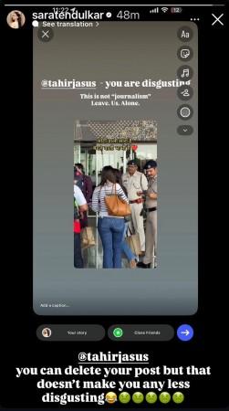 'You are disgusting': Angry Sara Tendulkar blasts paparazzi for calling her 'moti'; paps deletes video 'You are disgusting': Angry Sara Tendulkar blasts paparazzi for calling her 'moti'; paps deletes video