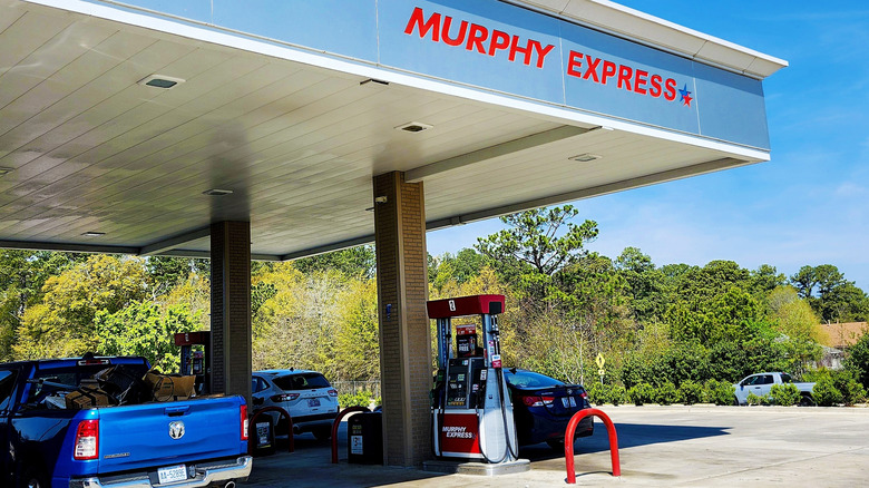 Murphy Express gas station shown during the day