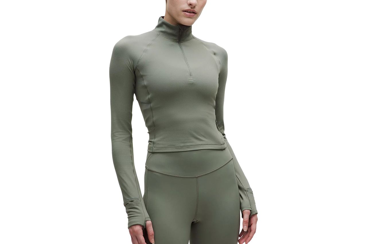 lululemon It's Rulu Cropped Half Zip Credit: lululemon