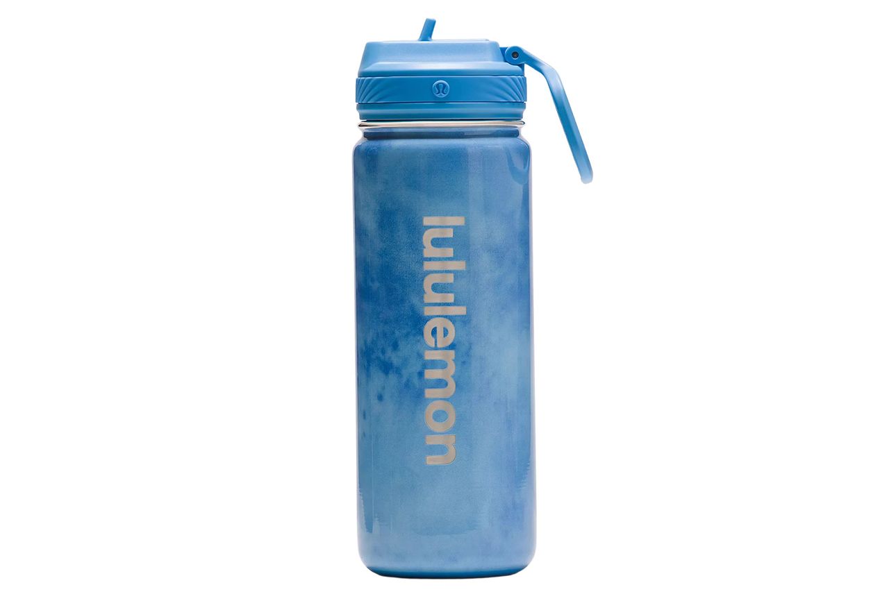 lululemon Back to Life Sport Bottle 18oz Straw Lid Print Credit: lululemon