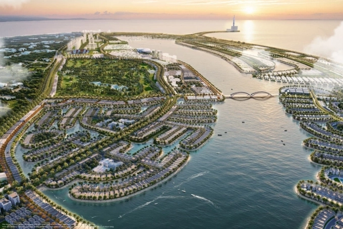 Artist perspective of the Vinhomes Green Paradise mega-urban area. Photo courtesy of Vinhomes