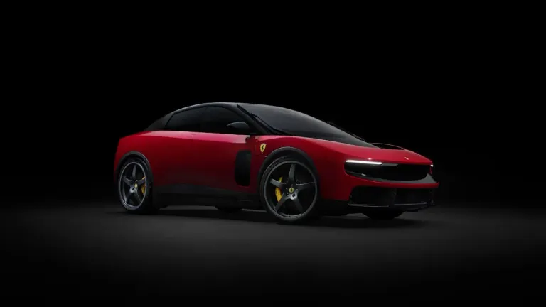 ferrari luce electric supercar in red