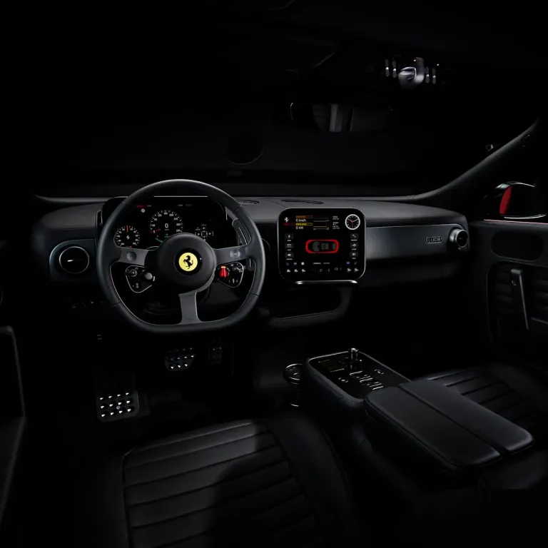 ferrari luce electric supercar dashboard
