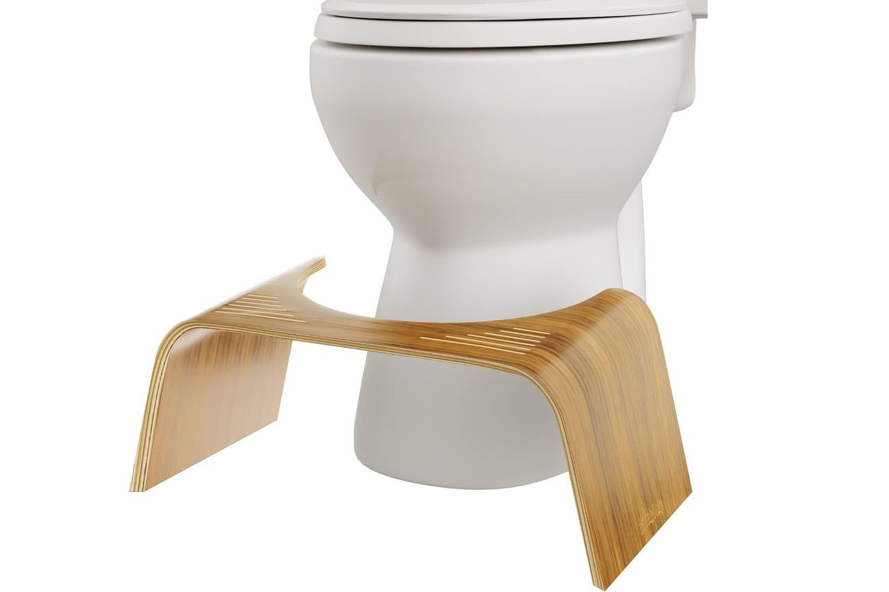 squatty potty slim teak toilet stool Credit: Amazon