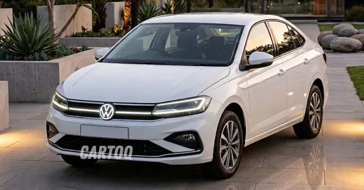 volkswagen virtus facelift white