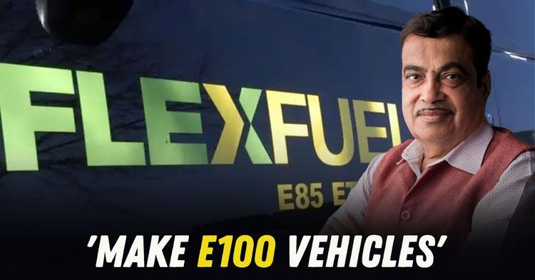 gadkari asks auto makers to build E100 flex fuel vehicles