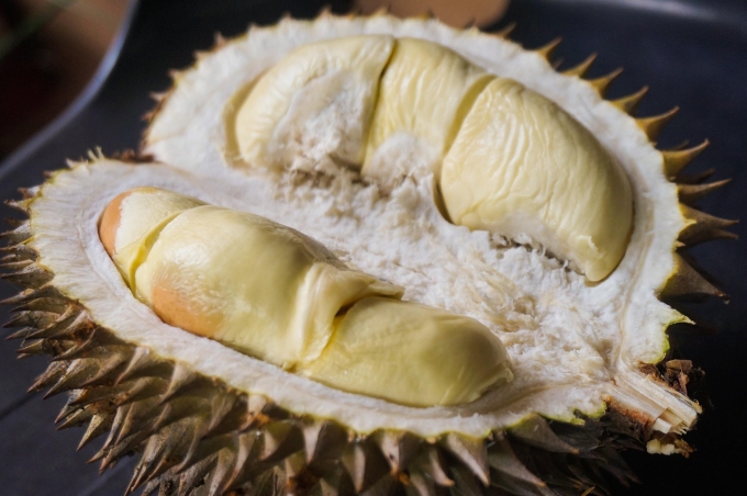 An opened durian. Photo by Pixabay/najibzamri