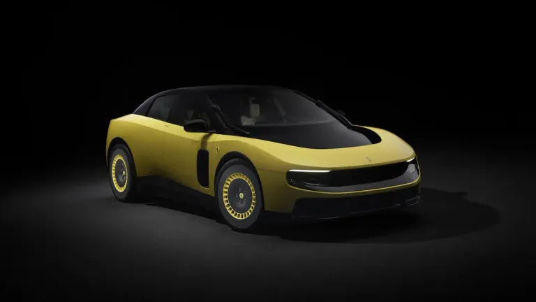 ferrari luce electric supercar in yellow