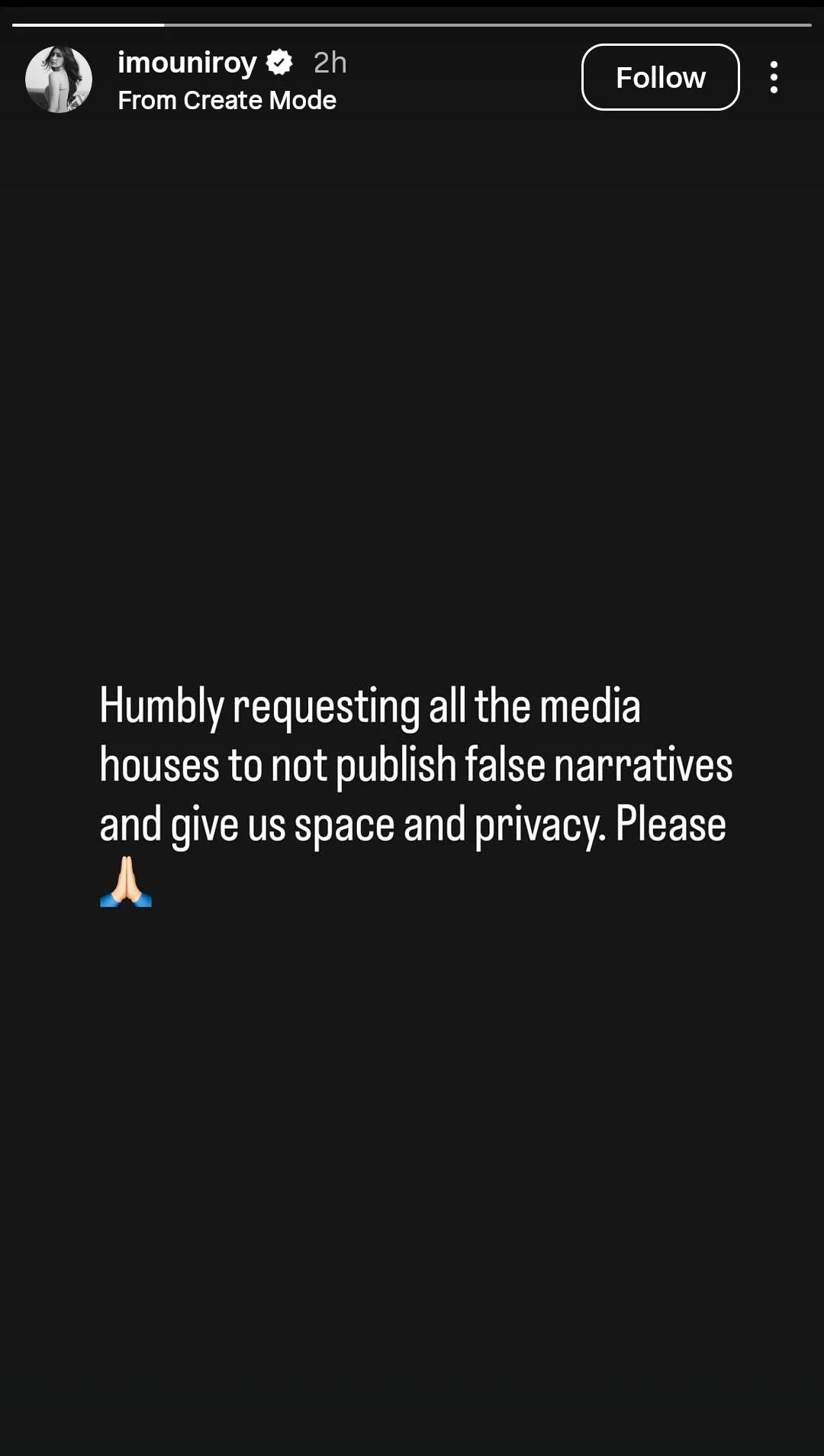 Mouni Roy finally responds to rumours about her marriage