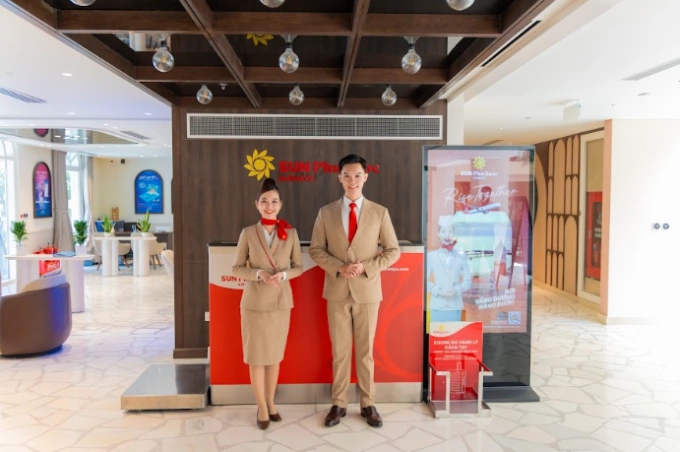 Passengers of Sun PhuQuoc Airways can check in for their flights directly from hotels operated by Sun Group. Photo courtesy of Sun Group