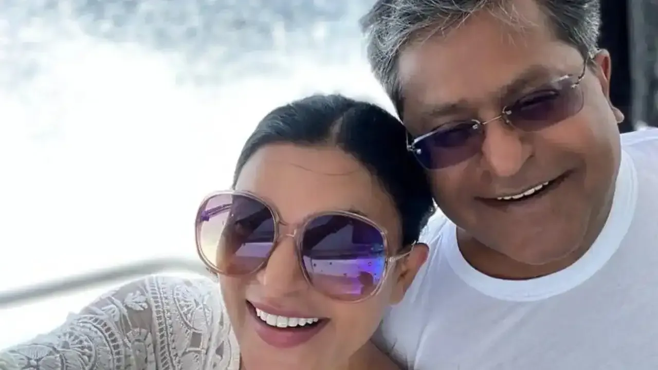 Sushmita with Lalit Modi