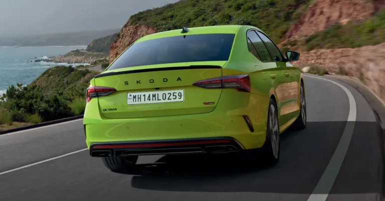 skoda octavia rs rear