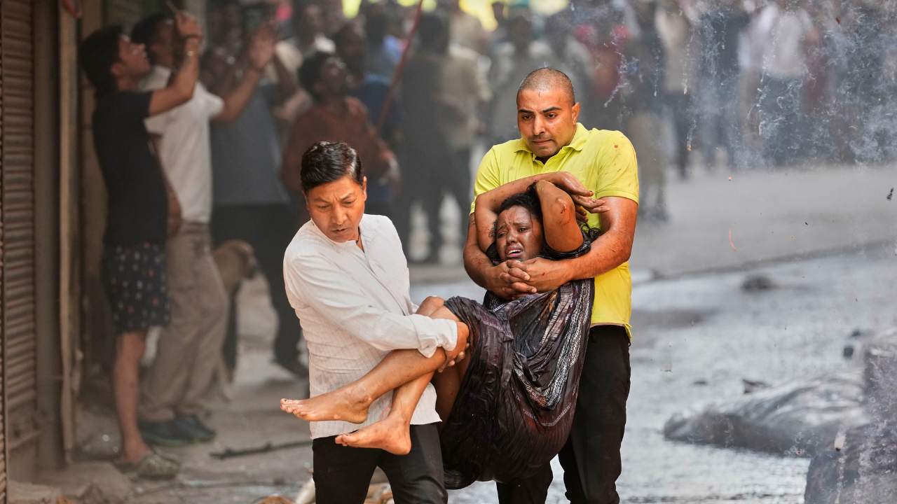 Delhi fire