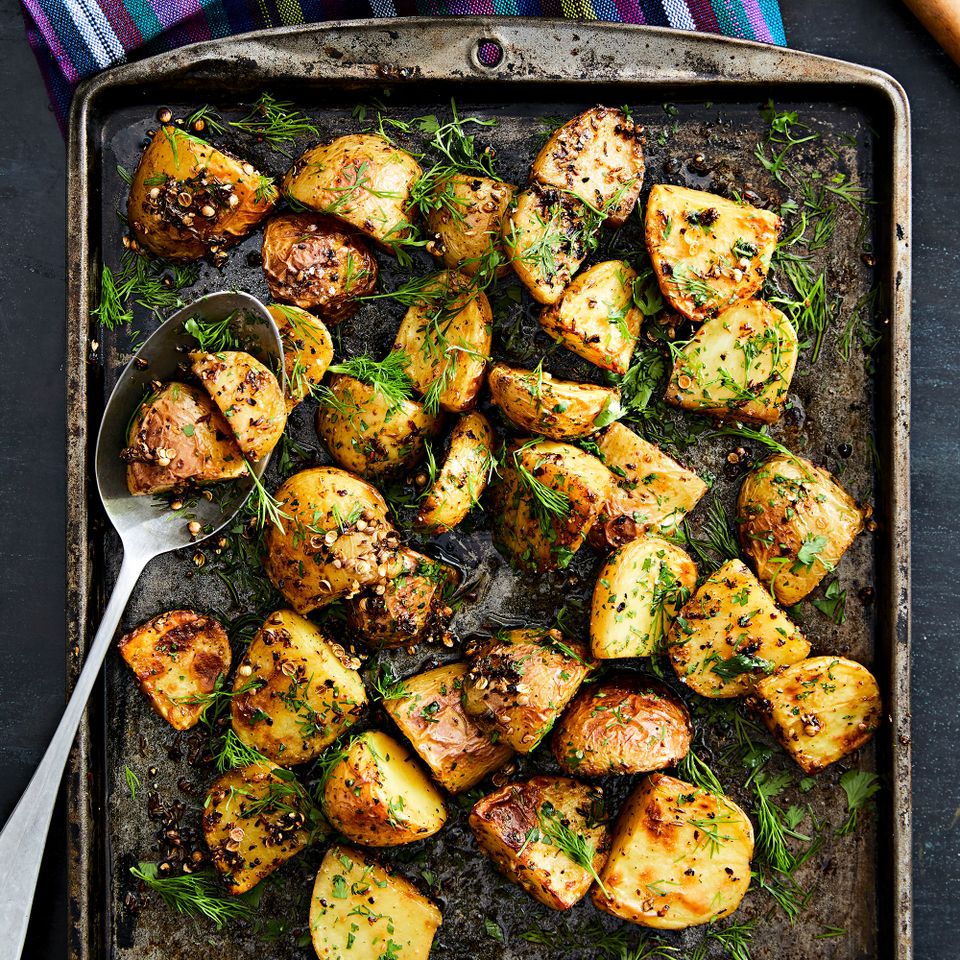 Spice-Crusted Roasted Potatoes Credit: Ryan Love
