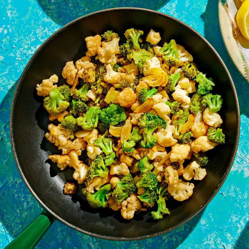 Balsamic Broccoli & Cauliflower Credit: Ted & Chelsea Cavanaugh