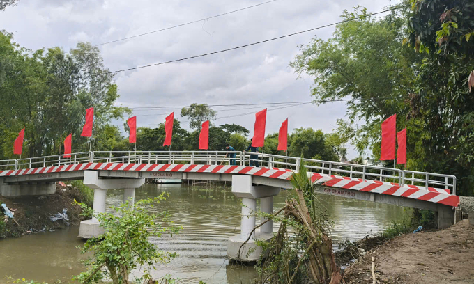 Hope Bridge 443 was inaugurated after 4 months of construction. Photo: Tien Danh