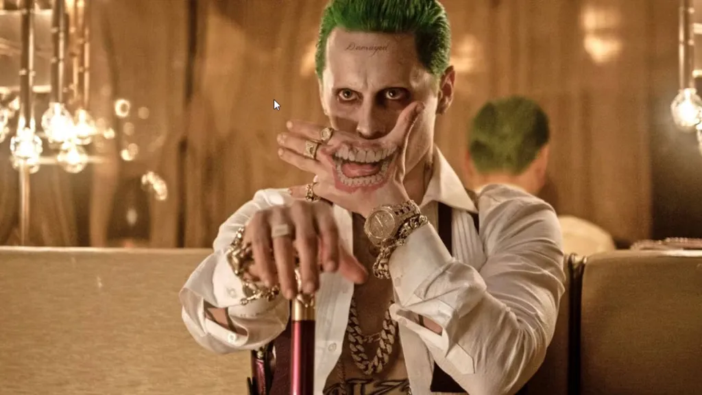Jared Leto as The Joker in Suicide Squad