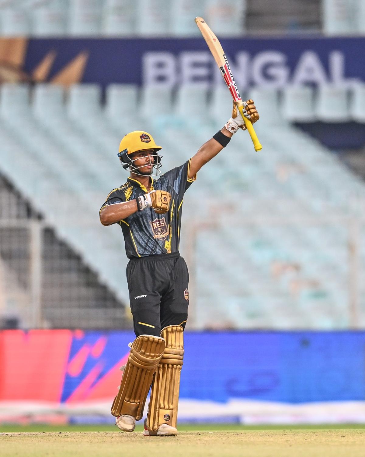 Angniswar starred for his side with a fine half-century Angniswar starred for his side with a fine half-century