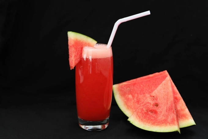 A cup of watermelon juice. Photo by Pexels