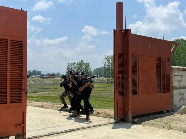Quick Response Team of J&K Police conducting a mock drill in Anantnag district Quick Response Teams