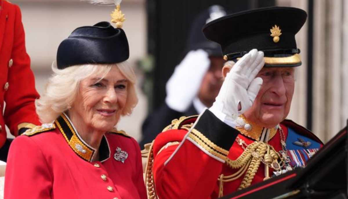Prince William, Kate and children join King Charles at balcony for Trooping the Colour