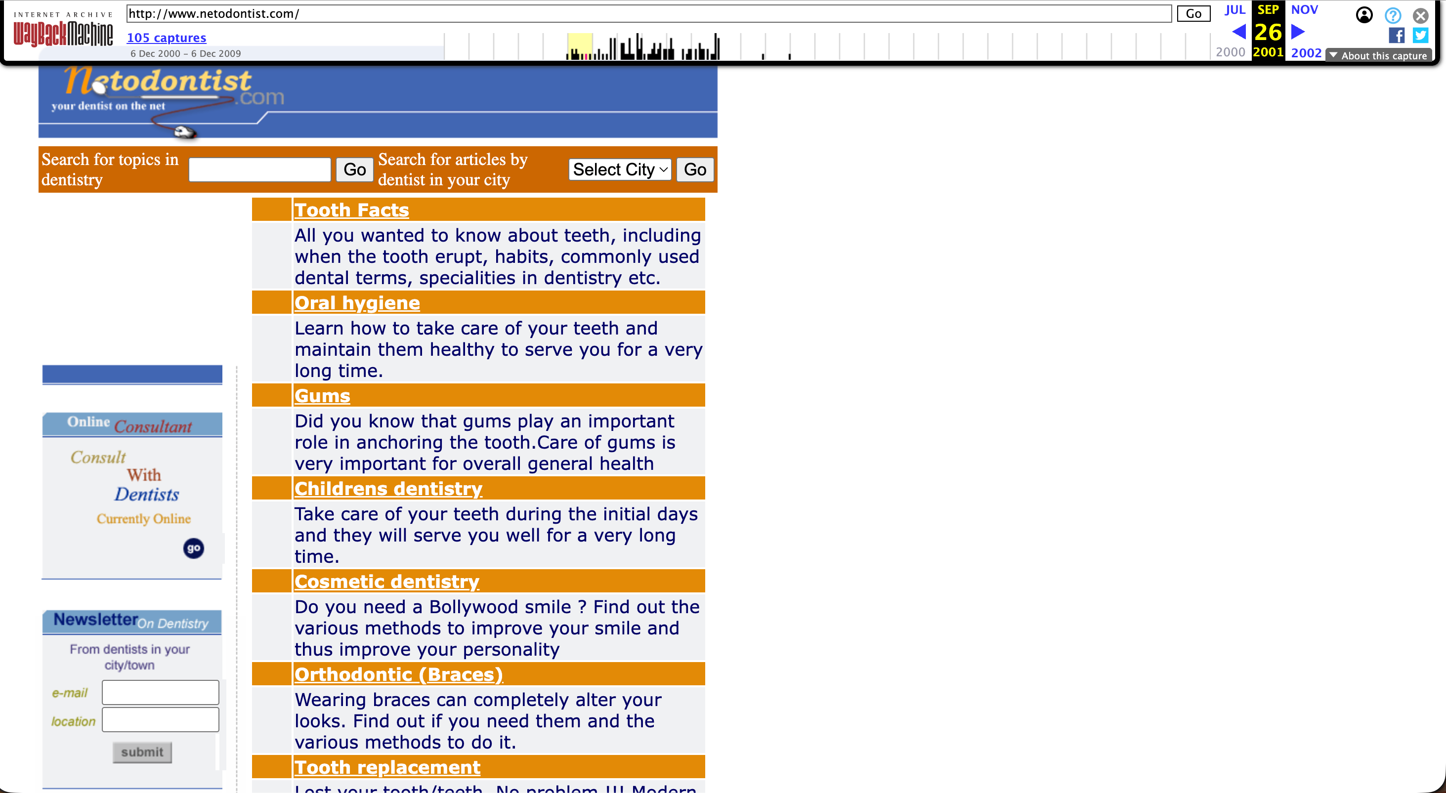 Screenshot from Wayback Machine.
