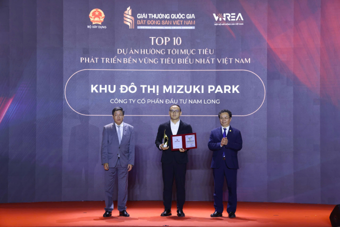 Mizuki Park is honored among Vietnam’s Top 10 Most Exemplary Sustainable Development Projects. Photo courtesy of Nam Long