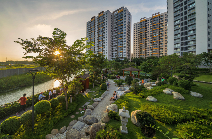 A view of Mizuki Park in Ho Chi Minh City. Photo courtesy of Nam Long