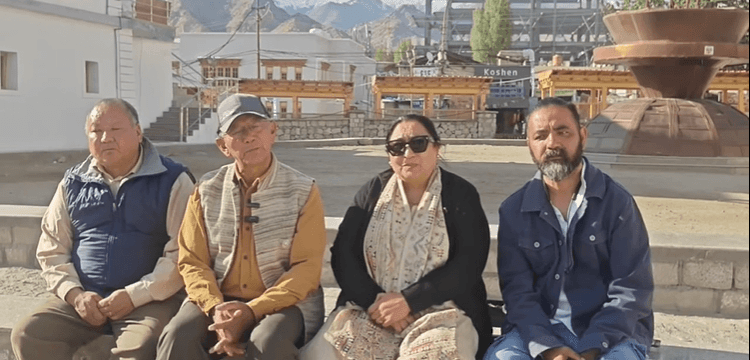 Representatives of the Christian community of Ladakh interacting with media persons at Leh Leaders of Ladakh Christians