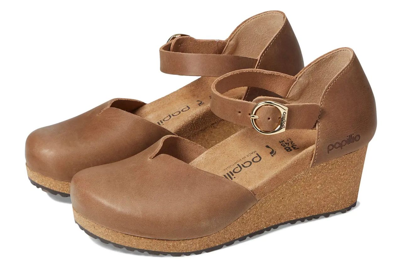 Mary Wedge Sandal - Leather Credit: Zappos
